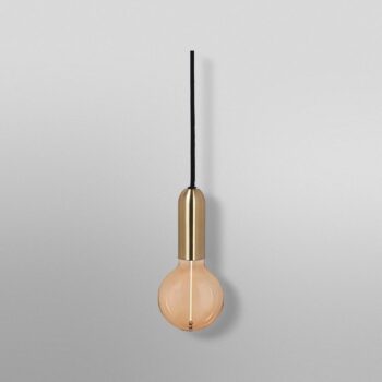 OSRAM závesné svietidlo VINTAGE 1906 ROUND, zlaté, kov, Ø 10 cm
