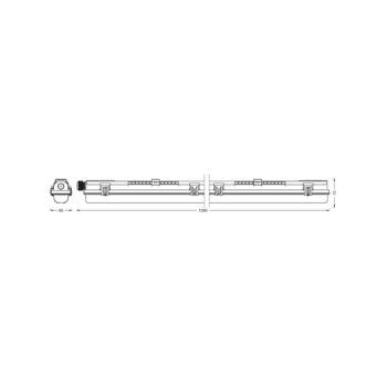 OSRAM žiarovka do vlhkých priestorov SUBMARINE PCR 128 cm 1x G13 T8 LED IP65