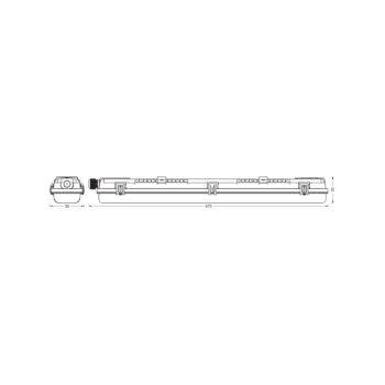 OSRAM žiarovka do vlhkých priestorov SUBMARINE PCR 68 cm 2x G13 T8 LED IP65