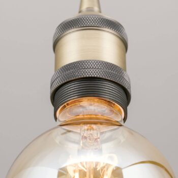 Objímková závesná lampa Jailhouse matná mosadz