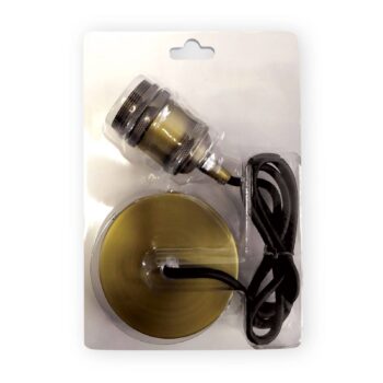 Objímková závesná lampa Jailhouse matná mosadz