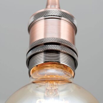 Objímková závesná lampa Jailhouse medená