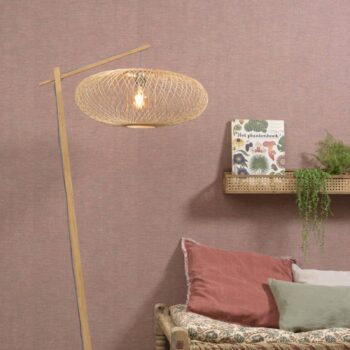 Oblúková lampa GOOD & MOJO Cango veľká, prírodná, výška 176 cm