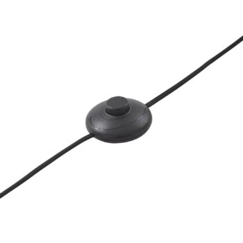 Oblúková lampa LED Lucande Yekta, čierna, 183 cm, stmievateľná
