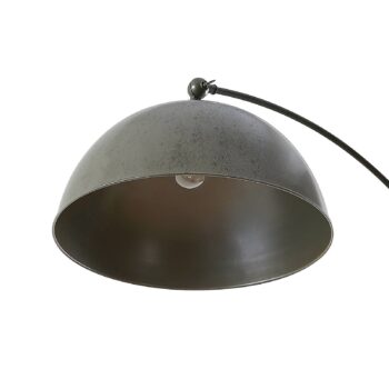 Oblúková lampa Lindby Jonera, sivá, kov, E27, výška 185 cm