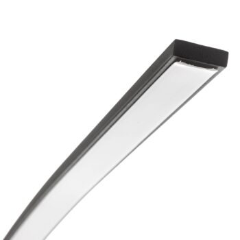 Oblúková stojaca LED lampa Bangkok, čierna matná