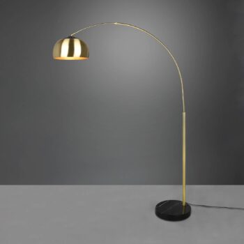 Oblúková stojacia lampa Argentína, mosadz