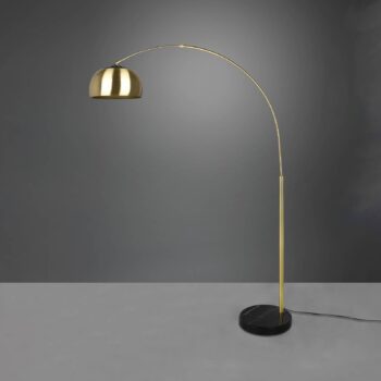 Oblúková stojacia lampa Argentína, mosadz