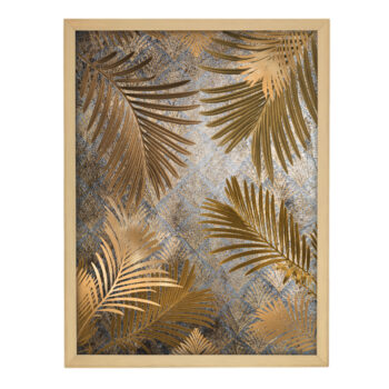 Obraz Golden Leaves 30x40cm gold, 30 x 40 cm