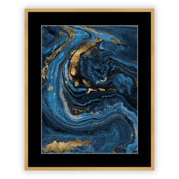 Obraz Pouring blue I 40 x 50cm, 40 x 50cm