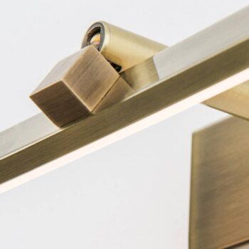 Obrazové LED svetlo Suren starožitná mosadz 30cm