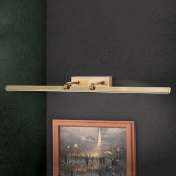 Obrazové LED svetlo Suren starožitná mosadz 79,5cm