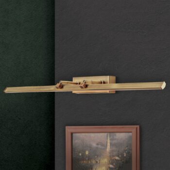 Obrazové LED svetlo Suren starožitná mosadz 79,5cm