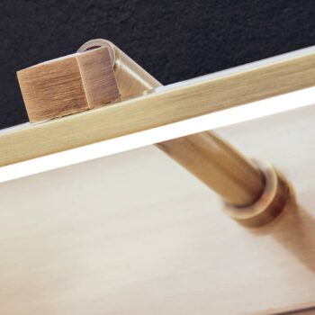 Obrazové LED svetlo Suren starožitná mosadz 79,5cm