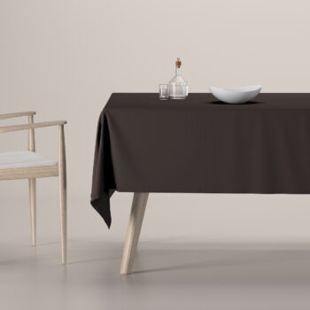 Obrus na stôl obdĺžnikový, čokoládová, Cotton Panama, 702-03