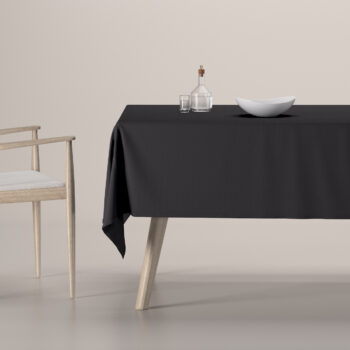 Obrus na stôl obdĺžnikový, grafitová, Cotton Panama, 702-08