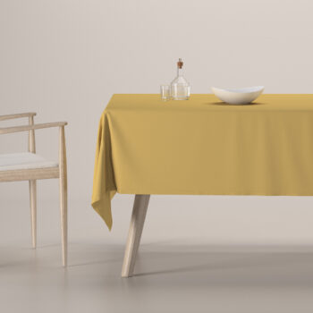 Obrus na stôl obdĺžnikový, matná žltá, Cotton Panama, 702-41