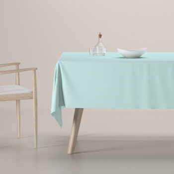 Obrus na stôl obdĺžnikový, pastelovo belasá, Cotton Panama, 702-10