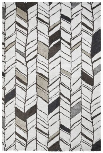Obsession, AKCIA: 80x150 cm Kusový koberec SOHO 841 WHITE, biela, šedá