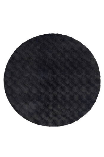 Obsession, Kusový koberec Diamond Cut 800 Anthrazit kruh, 200x200, čierna, obývacia izba