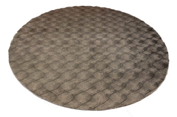 Obsession, Kusový koberec Diamond Cut 800 Grey kruh, 120x120, šedá, obývacia izba