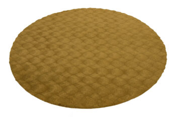 Obsession, Kusový koberec Diamond Cut 800 Honey kruh, 120x120, hnedá, obývacia izba