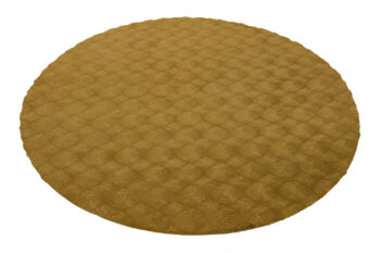 Obsession, Kusový koberec Diamond Cut 800 Honey kruh, 120x120, hnedá, obývacia izba