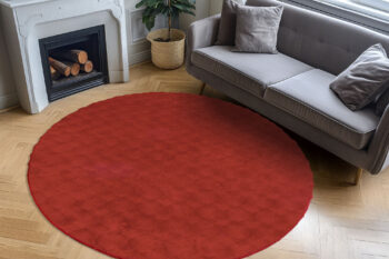 Obsession, Kusový koberec Diamond Cut 800 Red kruh, 120x120, červená, obývacia izba