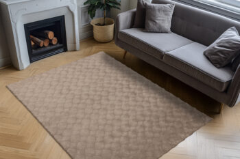 Obsession, Kusový koberec Diamond Cut 800 Taupe, 80x150, hnedá, obývacia izba