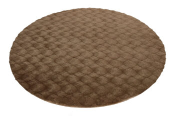 Obsession, Kusový koberec Diamond Cut 800 Taupe kruh, 120x120, hnedá, obývacia izba