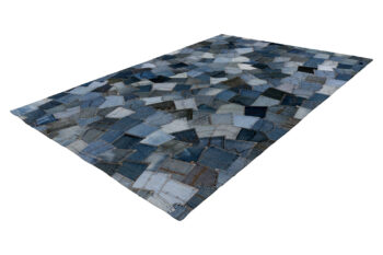 Obsession, Ručne všívaný kusový koberec My Denim Pocket 465 Blue, 80x150, modrá, chodba / predsieň