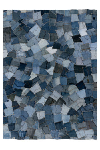 Obsession, Ručne všívaný kusový koberec My Denim Pocket 465 Blue, 80x150, modrá, chodba / predsieň