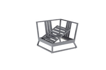 Ocean skid Platform rohový modul sivo modrý