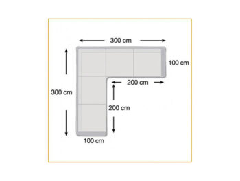 Ochranná plachta pre sedaciu súpravu L - XXL (300x300x80 cm)