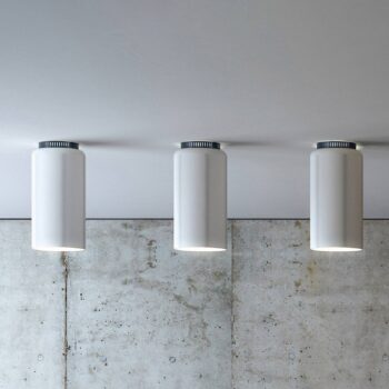 Okrúhle dizajnové stropné svietidlo Aspen C17B LED biele