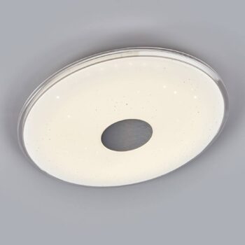 Okrúhle stropné LED svietidlo Shogun trblietavé