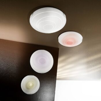 Okrúhle stropné svietidlo KENT, biele