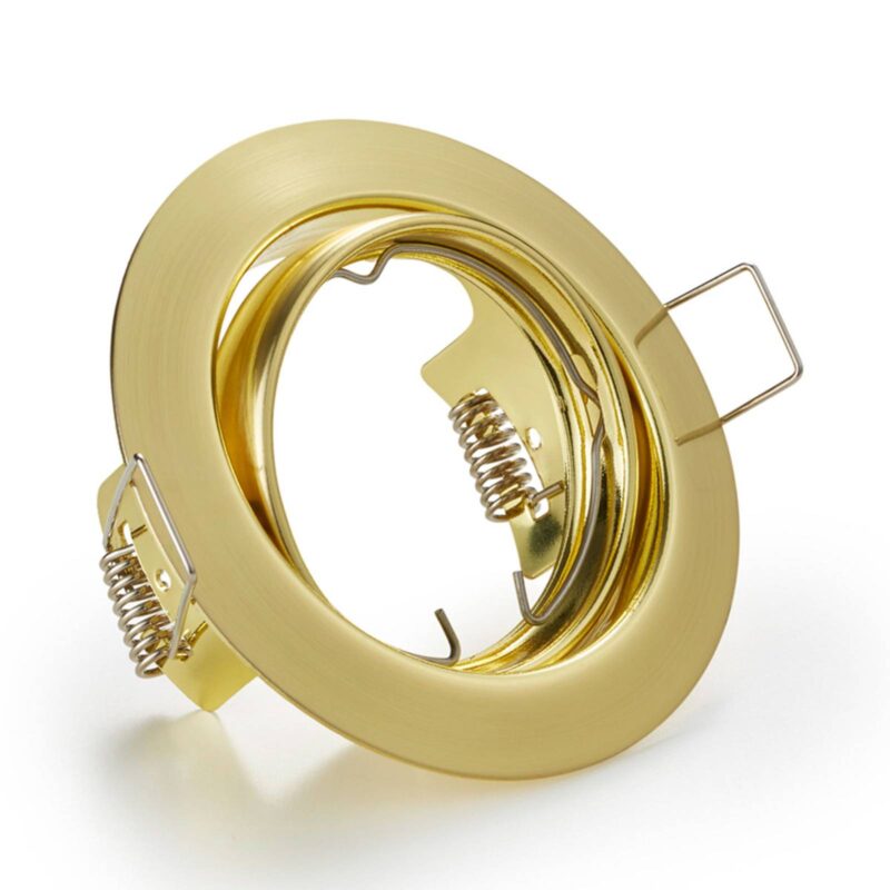 Okrúhle zapustené svietidlo Jura v mosadzi Okrúhle zapustené svietidlo Jura v mosadzi