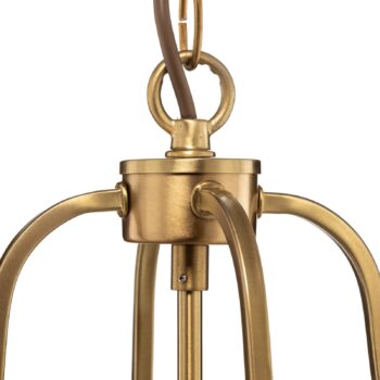 Okrúhly tvar lucerny – závesná lampa Rieka 25 cm