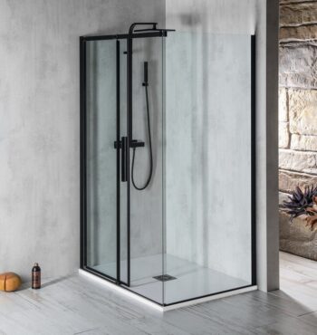 POLYSAN - ALTIS BLACK obdĺžniková sprchová zástena 1100x900 L/P varianta AL3912BAL6012B