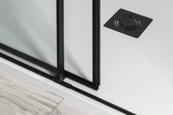 POLYSAN - ALTIS BLACK štvorcová sprchová zástena 1000x1000 rohový vstup, číre sklo AL1512BAL1512B