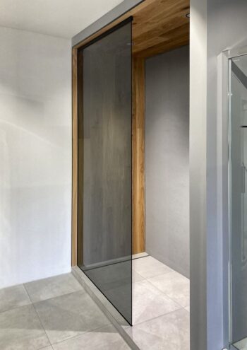 POLYSAN - ARCHITEX sada pre uchytenie skla, podlaha-stena-strop, max.š. 1200, čierna matná AXL2812B