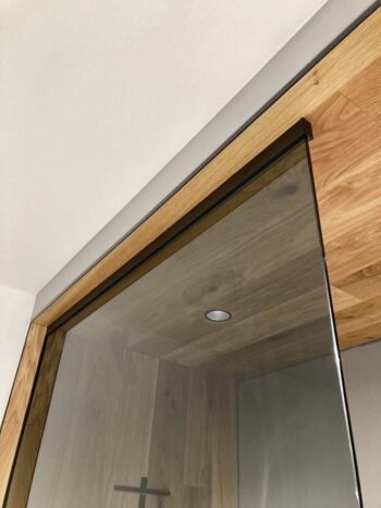 POLYSAN - ARCHITEX sada pre uchytenie skla, podlaha-stena-strop, max.š. 1200, čierna matná AXL2812B