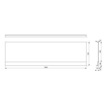 POLYSAN - COUVERT NIKA panel čelný 180x52cm 72847