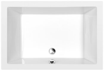 POLYSAN - DEEP hlboká sprchová vanička obdĺžnik 110x75x26cm, biela 72883