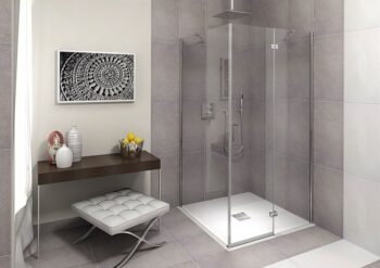 POLYSAN - FLEXIA sprchová vanička z liateho mramoru s možnosťou úpravy rozmeru 100x100cm 71552