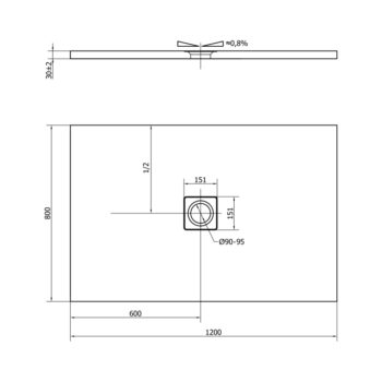 POLYSAN - FLEXIA sprchová vanička z liateho mramoru s možnosťou úpravy rozmeru 120x80cm 77922
