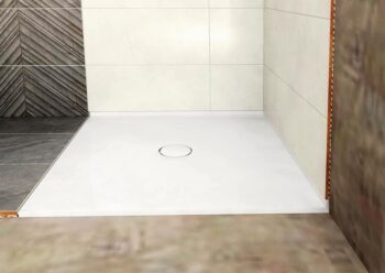 POLYSAN - MIRAI sprchová vanička z liateho mramoru štvorec 90x90x1,8cm, biela 73165