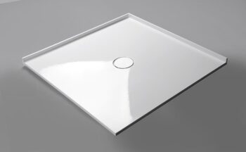 POLYSAN - MIRAI sprchová vanička z liateho mramoru štvorec 90x90x1,8cm, biela 73165