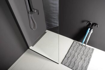 POLYSAN - MODULAR SHOWER BLACK stena na inštaláciu na múr, jednodielna, 800  MS1-80B